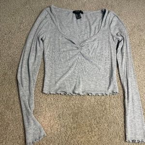 Forever 21 light grey shirt